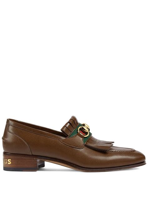 gucci schlappen|Gucci horse bit loafers.